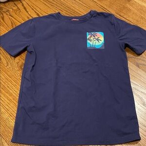 Boys Tommy Bahama Navy T-Shirt with Palm Tree Graphic